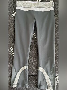 lululemon athletica Leggings with Heather Gray Waistband and Accents
